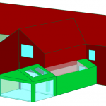Image of side return extension with apex roof